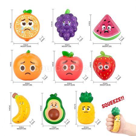 Customization Simulation fruit slow rebound squeeze decompression toy Promotional Products