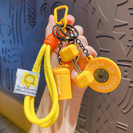 Customization Sports Barbell Keychain Promotional Products