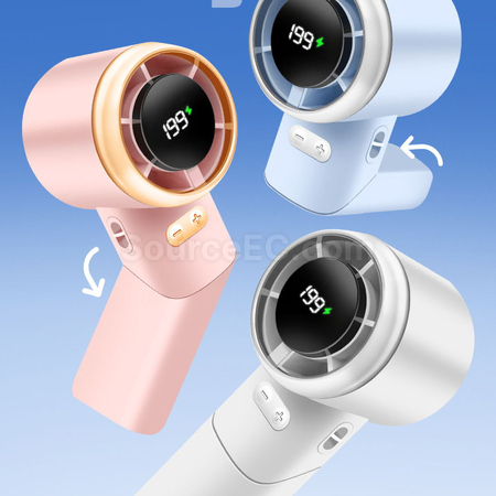 Customization Multi-angle rotating and folding handheld fan Promotional Products