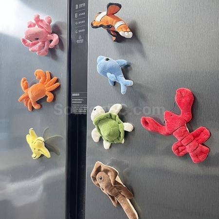 Customization Stereoscopic Stuffed Animal Fridge Sticker Promotional Products