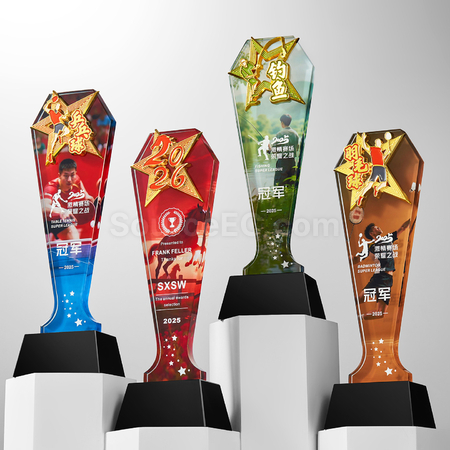 Customization Sports Crystal Award Promotional Products