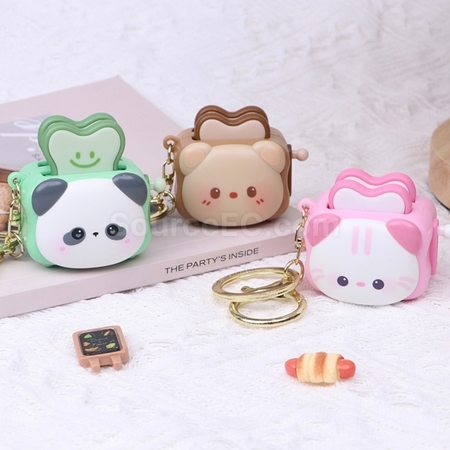Bread machine decompression toy keychain