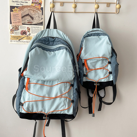 Customization Waterproof Color-Block Backpack Promotional Products