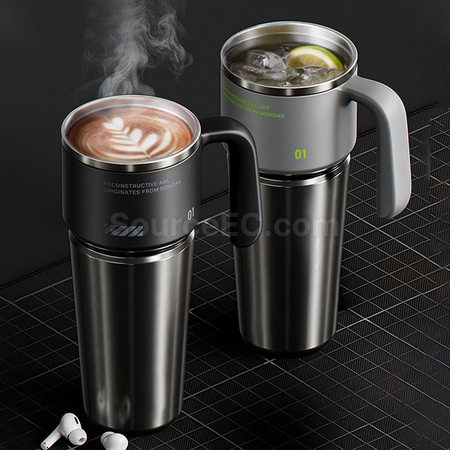 Customization Push-open Car-mounted Insulated Cup for Cold and Heat Preservation Promotional Products