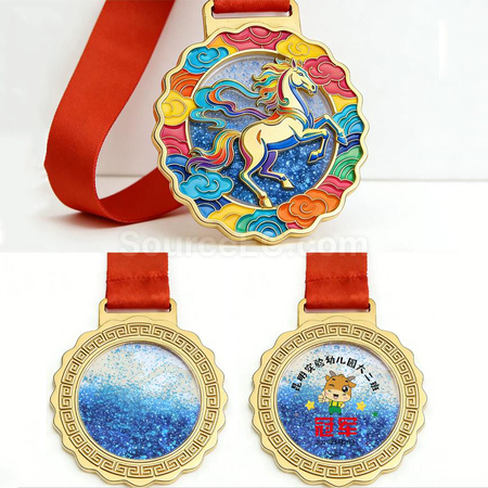 Customization Horse Metal Medals Promotional Products