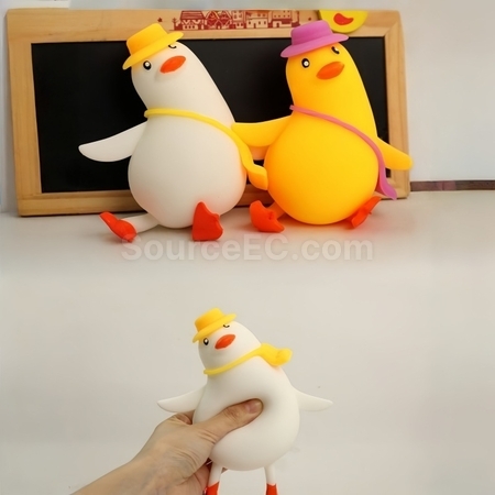Customization Crooked-neck Duck Squeeze Stress Relief Toy Promotional Products