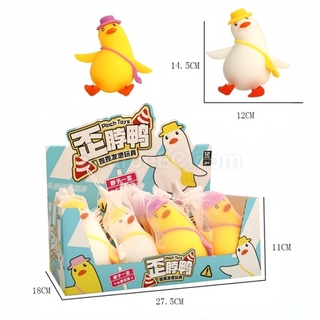 Customization Crooked-neck Duck Squeeze Stress Relief Toy Promotional Products