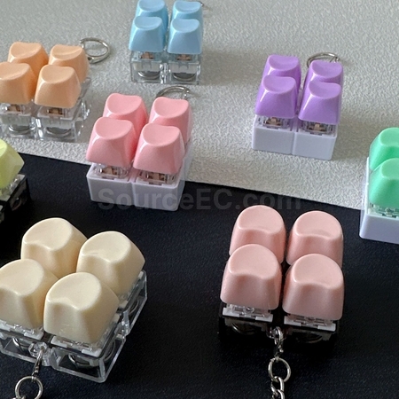 Customization Custom Heart-shaped Button Stress Relief Toy Promotional Products