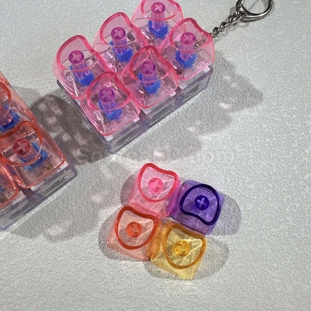 Customization Custom Heart-shaped Button Stress Relief Toy Promotional Products