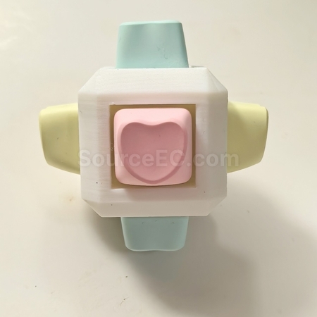 Customization Custom Heart-shaped Button Stress Relief Toy Promotional Products