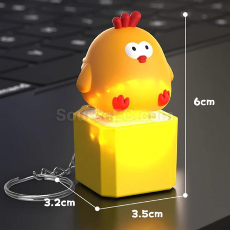 Customization Stress-relief Sound Button Keychain Promotional Products