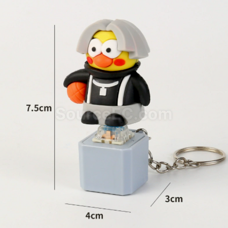 Customization Stress-relief Sound Button Keychain Promotional Products