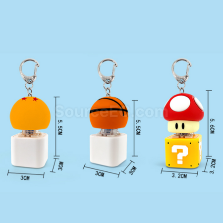 Customization Stress-relief Sound Button Keychain Promotional Products