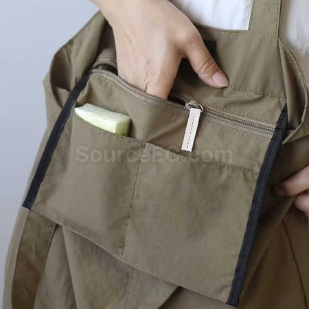 Customization Solid color Japanese-style nylon crossbody bag Promotional Products