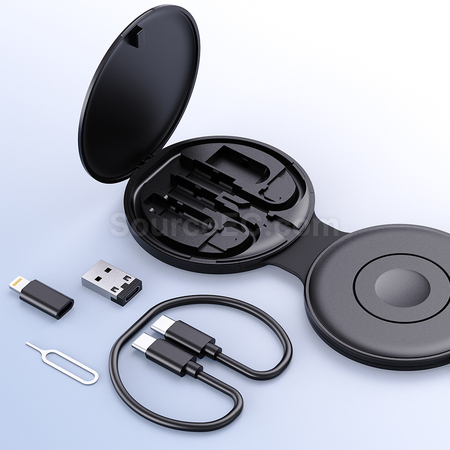 Customization 3-in-1 Fast Charging Magnetic Charging Multifunctional Data Cable Box Promotional Products