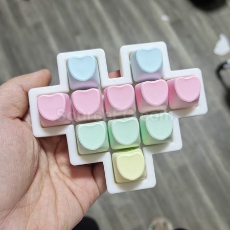 Customization Custom Heart-shaped Button Stress Relief Toy Promotional Products