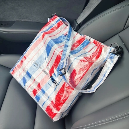 Customization PVC detachable Crossbody Woven Shopping Bag Promotional Products
