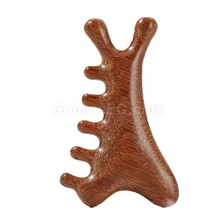 Customization Multifunctional 4-in-1 Sandalwood Massage Comb Promotional Products