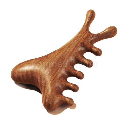 Customization Multifunctional 4-in-1 Sandalwood Massage Comb Promotional Products