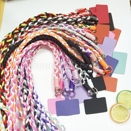 Customization Color-Blocked Woven Phone Strap Promotional Products