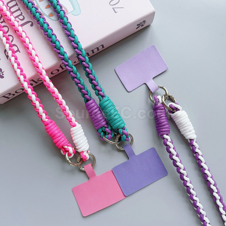 Customization Color-Blocked Woven Phone Strap Promotional Products