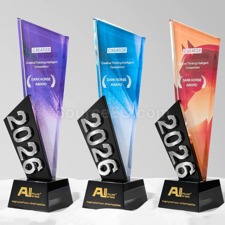 Customization 2026 Crystal Award Promotional Products