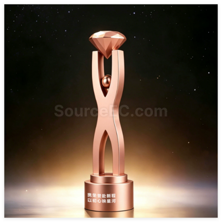 Customization Creative Diamond Metal Trophy Promotional Products