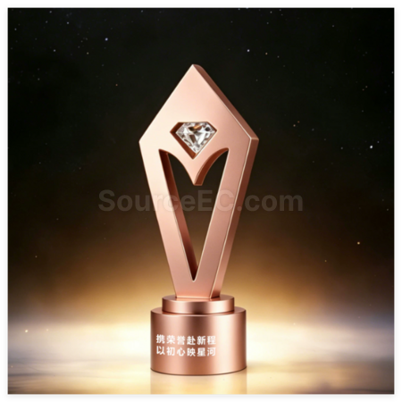 Customization Creative Diamond Metal Trophy Promotional Products