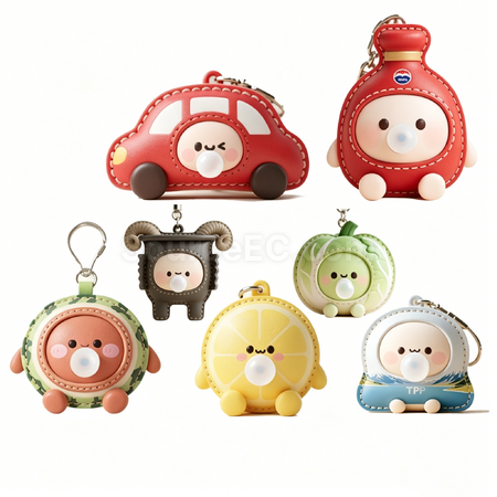 Customization Customizable bubble squeeze toy made of leather Promotional Products
