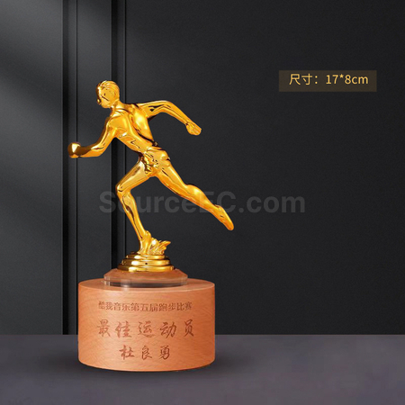 Customization Wooden Metal Trophy Promotional Products