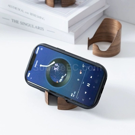 Customization Walnut Wood Phone Stand Promotional Products
