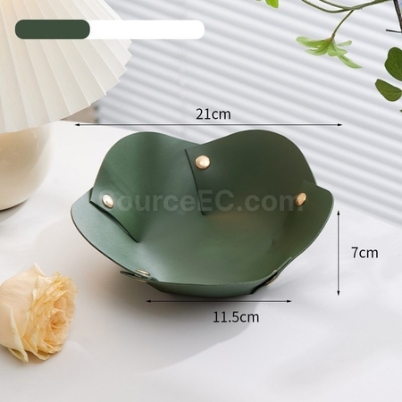 Customization Flower Shape PU Leather Tray Promotional Products