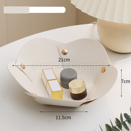 Customization Flower Shape PU Leather Tray Promotional Products