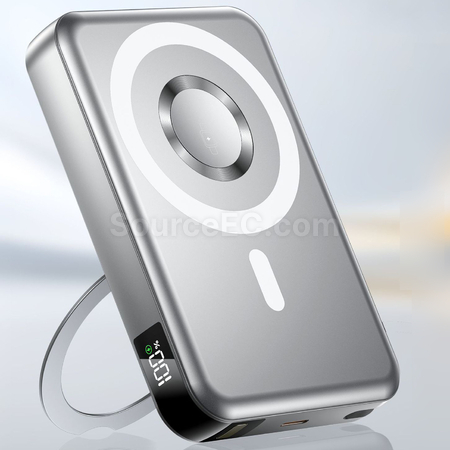 Customization 4-in-1 Foldable Bracket Magnetic Power Bank Promotional Products