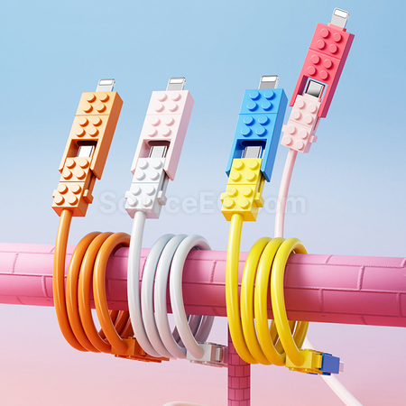 Customization 4-in-1 Building Block Charging Cable Promotional Products