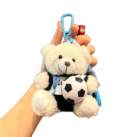 Customization Football Bear Pendant Keychain Promotional Products