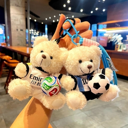 Customization Football Bear Pendant Keychain Promotional Products