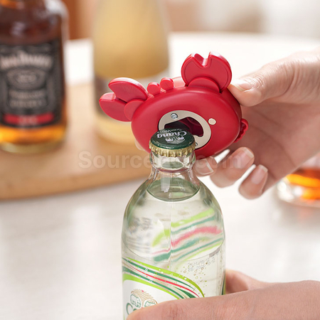 Customization 3-in-1 Crab Bottle Opener, Can Opener and Scissors, Magnetic Refrigerator Sticker Promotional Products