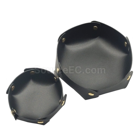Customization Round PU Leather Storage Box Promotional Products