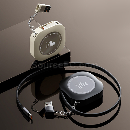 Customization Retractable Storage Fast Charging Data Cable Promotional Products