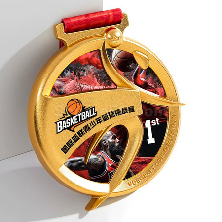 Customization Basketball Metal Medal Promotional Products