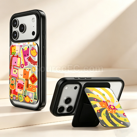 Magnetic Foldable Stand Card Holder