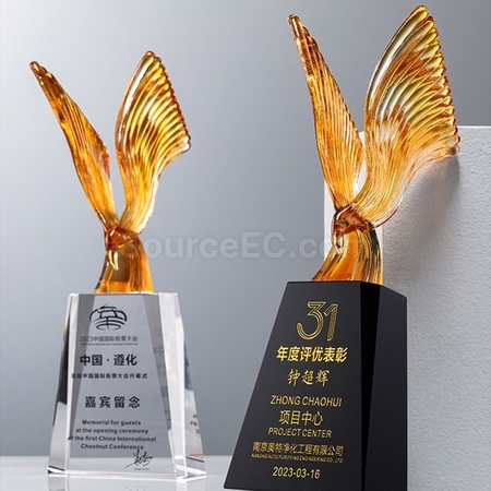 Customization Bird Crystal Trophy Promotional Products