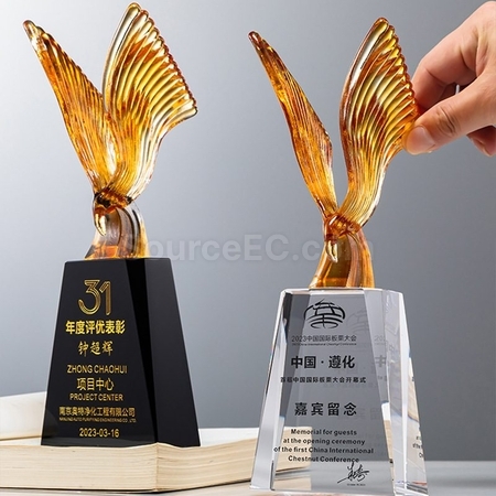 Customization Bird Crystal Trophy Promotional Products