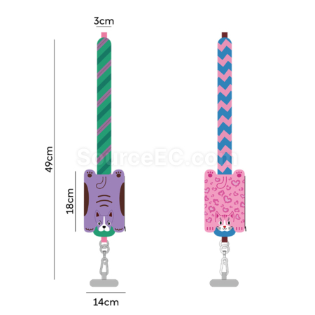 Customization Mobile Phone Lanyard Chain Wristband Promotional Products