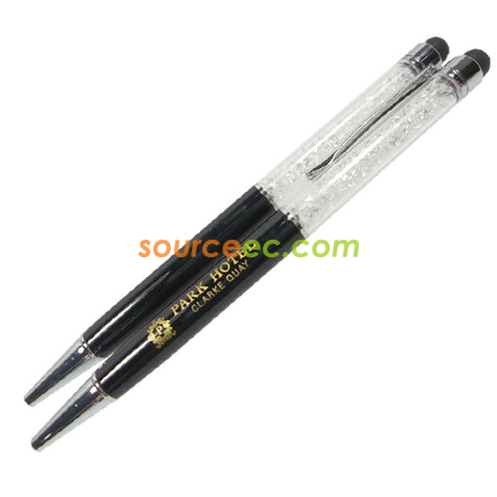 Crystal Pen With Stylus, Metal Pens, pen orders, ballpoint pens, laser engraving pens, Crystal Pen, Stylus Pen