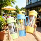 Large-Capacity Tritan Straw Water Bottle